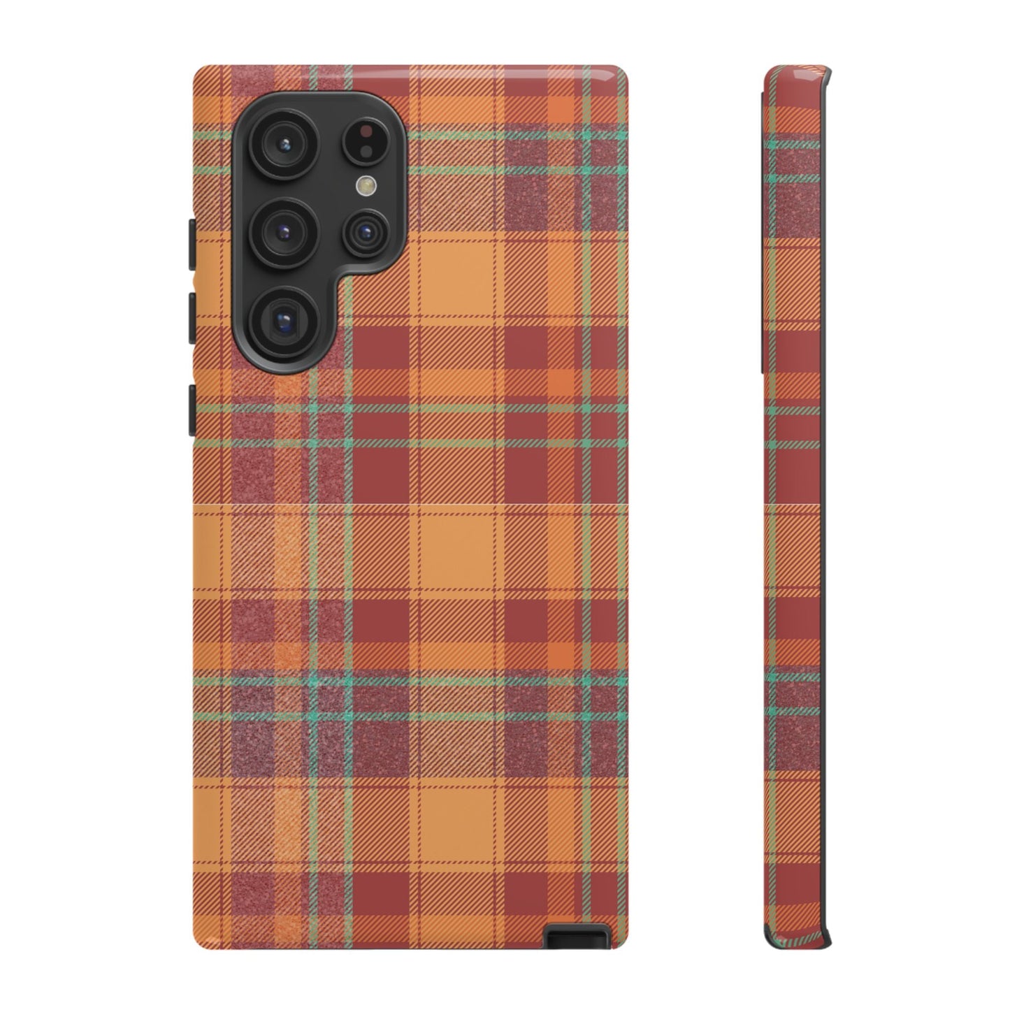 Samsung Galaxy Case - Autumn Tartan Plaid Design - BOGO Cases