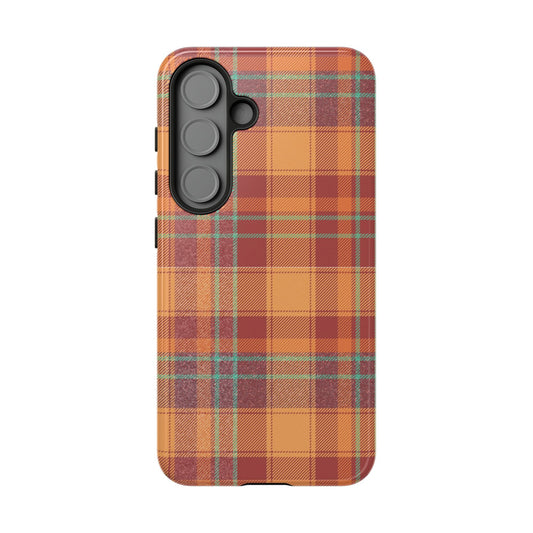 Samsung Galaxy Case - Autumn Tartan Plaid Design - BOGO Cases