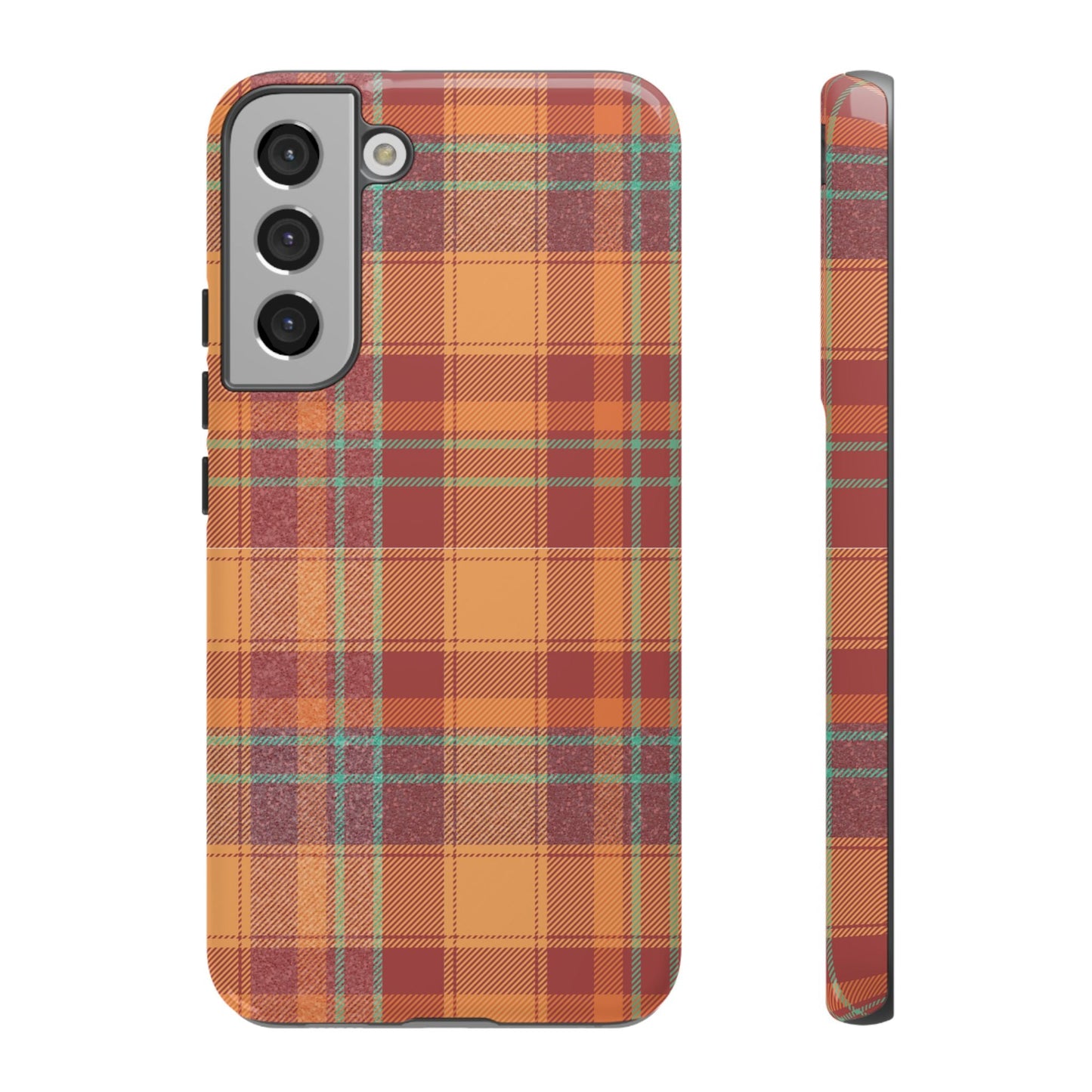 Samsung Galaxy Case - Autumn Tartan Plaid Design - BOGO Cases