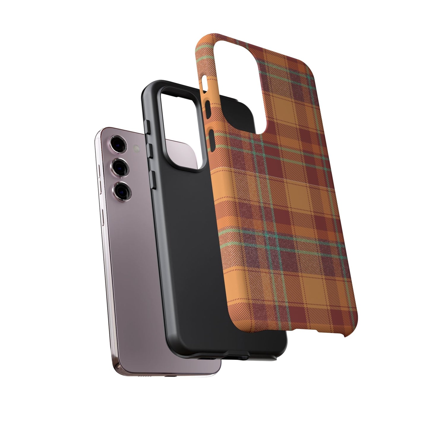 Samsung Galaxy Case - Autumn Tartan Plaid Design - BOGO Cases