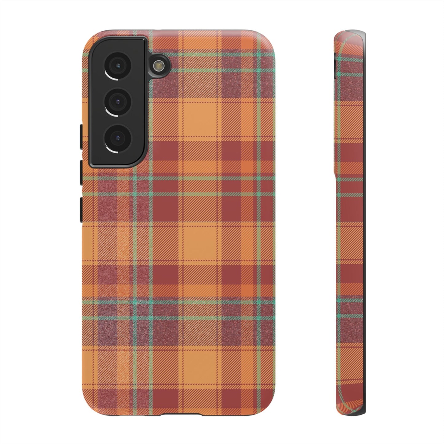 Samsung Galaxy Case - Autumn Tartan Plaid Design - BOGO Cases