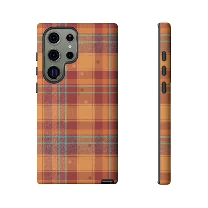 Samsung Galaxy Case - Autumn Tartan Plaid Design - BOGO Cases
