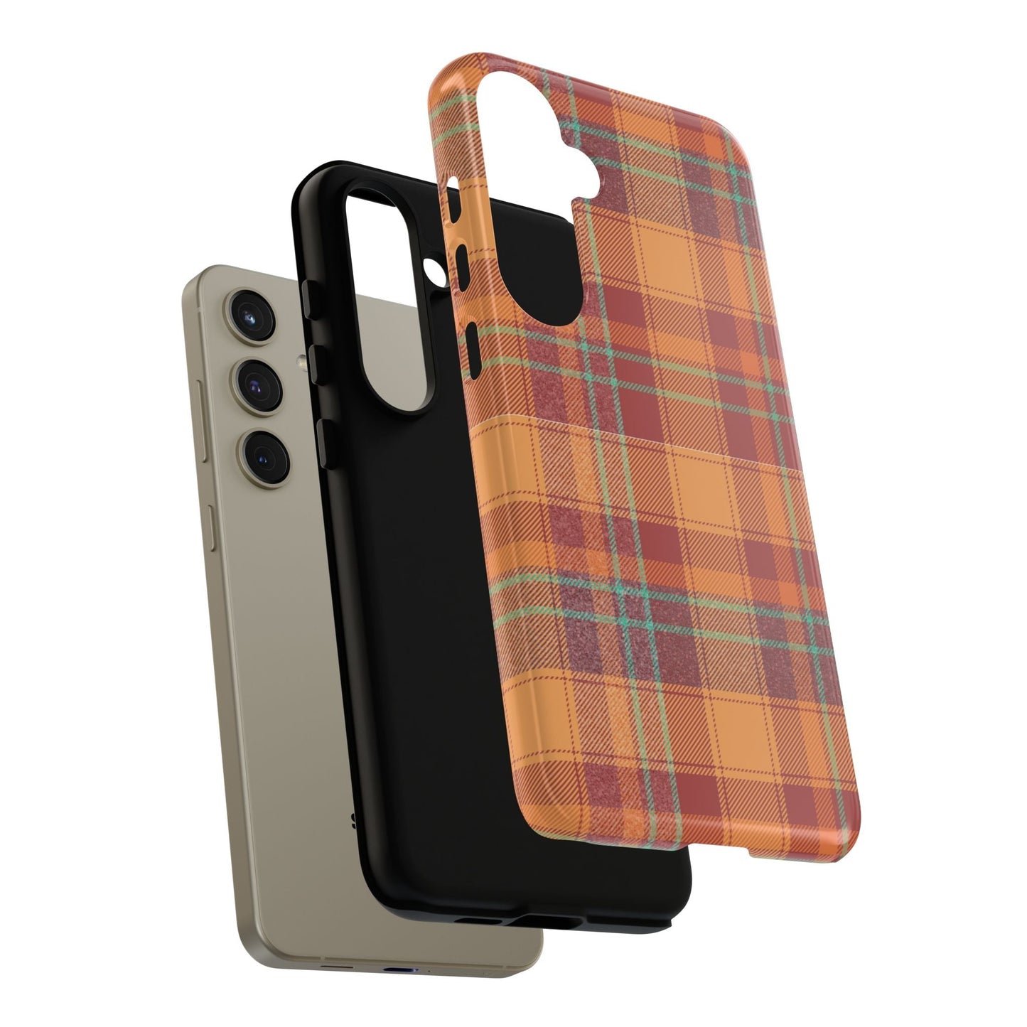 Samsung Galaxy Case - Autumn Tartan Plaid Design - BOGO Cases
