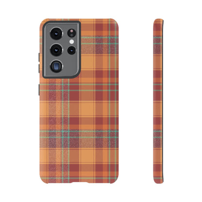 Samsung Galaxy Case - Autumn Tartan Plaid Design - BOGO Cases