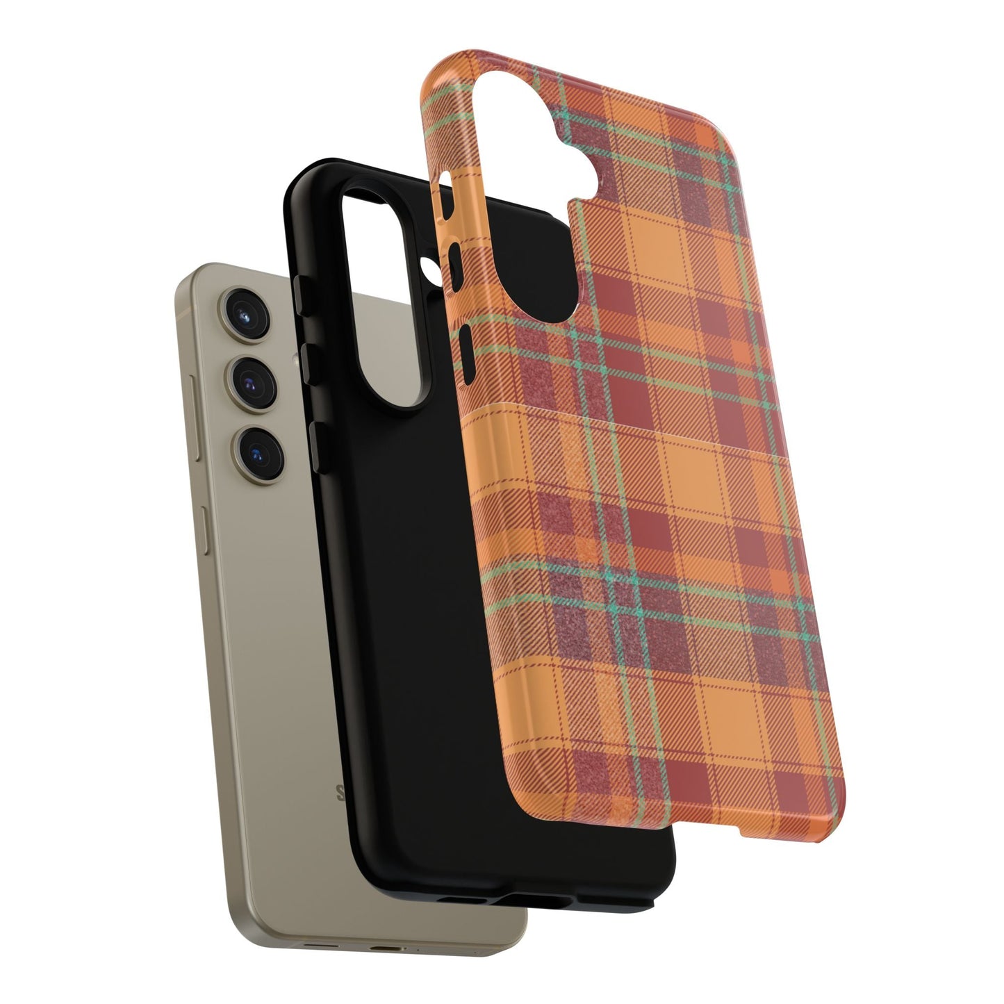 Samsung Galaxy Case - Autumn Tartan Plaid Design - BOGO Cases
