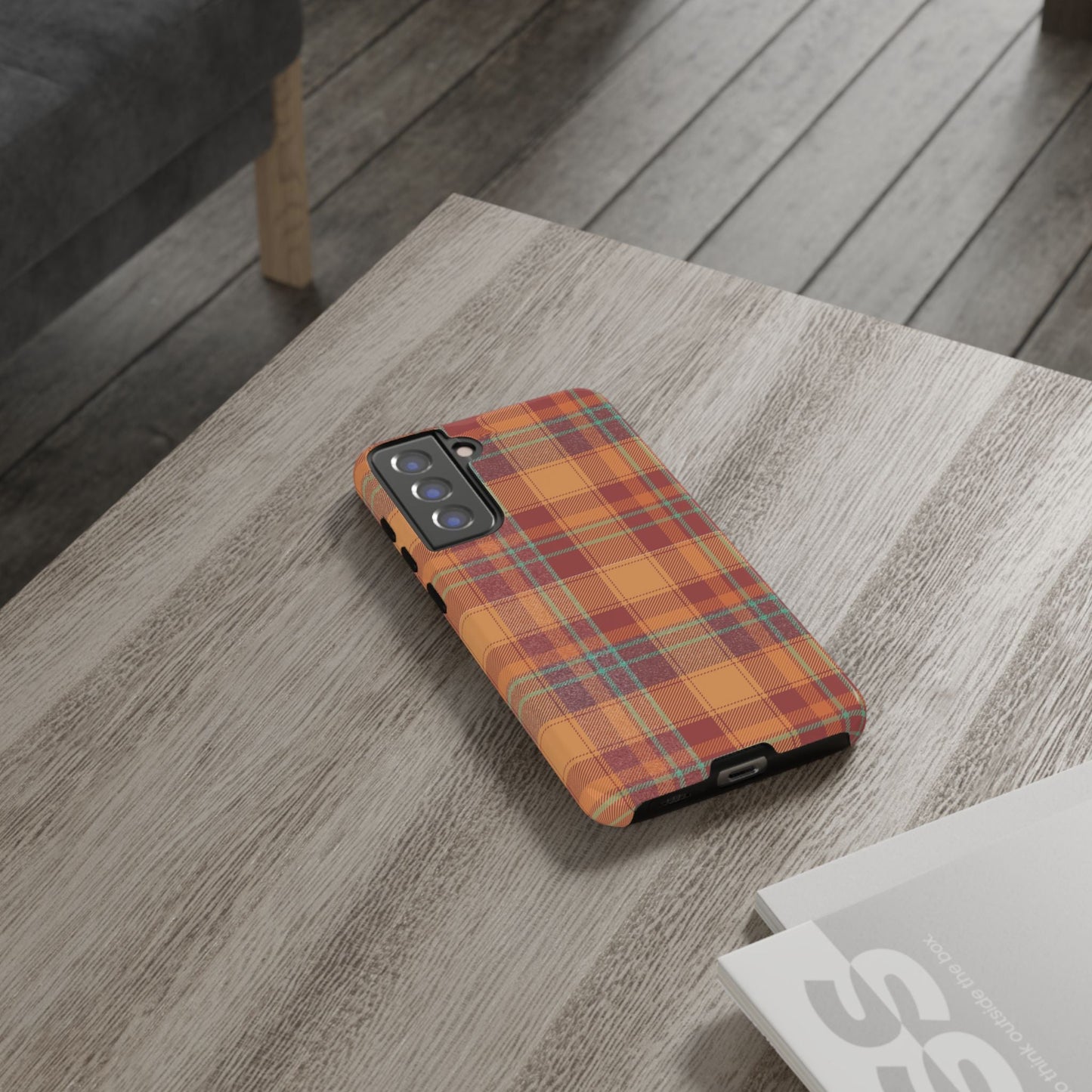 Samsung Galaxy Case - Autumn Tartan Plaid Design - BOGO Cases
