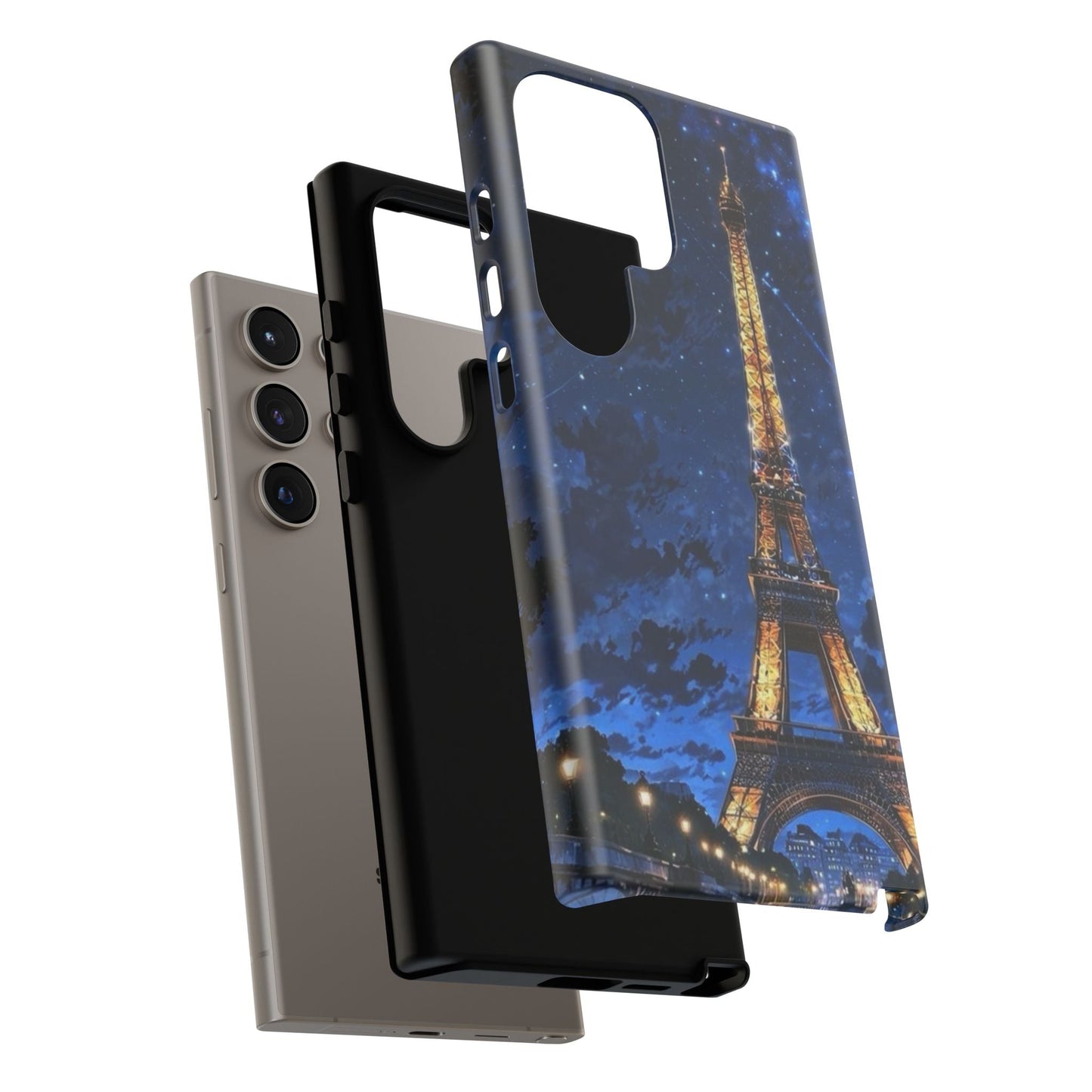 Samsung Galaxy Case - Eiffel Tower Under Starlit Sky Design - BOGO Cases