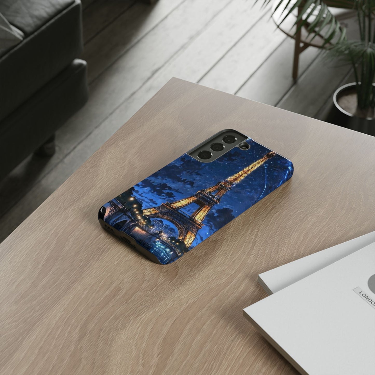 Samsung Galaxy Case - Eiffel Tower Under Starlit Sky Design - BOGO Cases