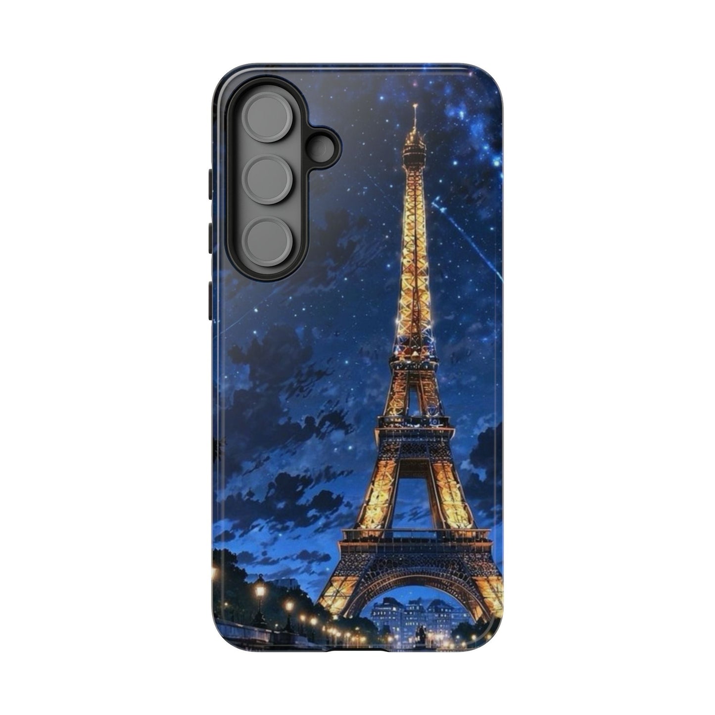 Samsung Galaxy Case - Eiffel Tower Under Starlit Sky Design - BOGO Cases