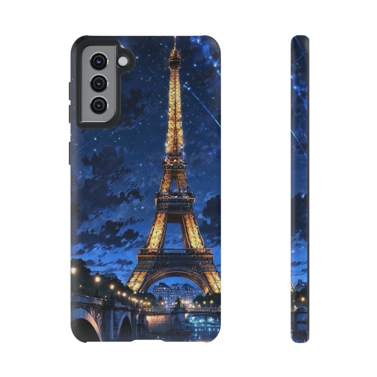 Samsung Galaxy Case - Eiffel Tower Under Starlit Sky Design - BOGO Cases