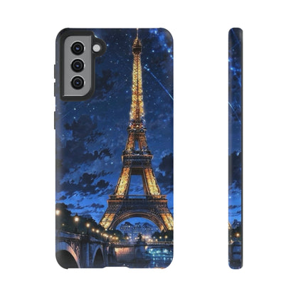 Samsung Galaxy Case - Eiffel Tower Under Starlit Sky Design - BOGO Cases