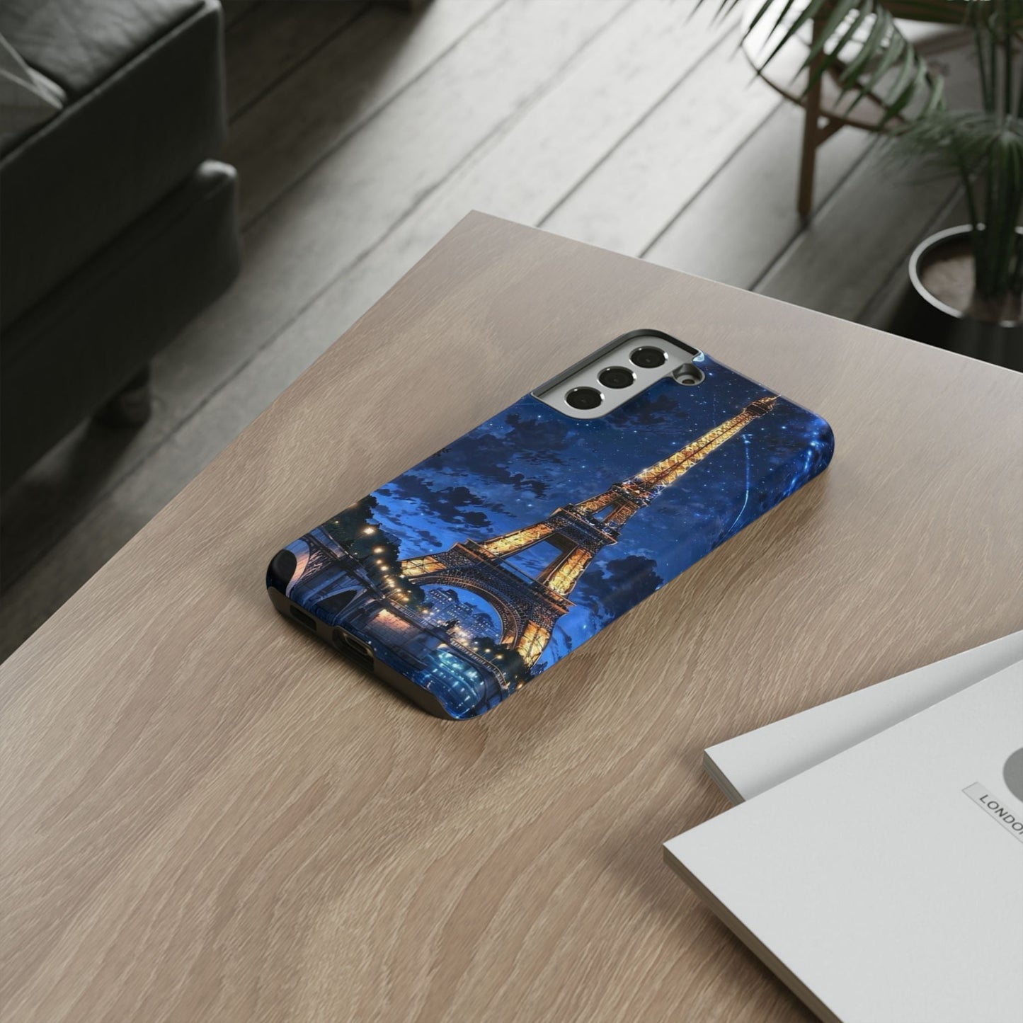 Samsung Galaxy Case - Eiffel Tower Under Starlit Sky Design - BOGO Cases