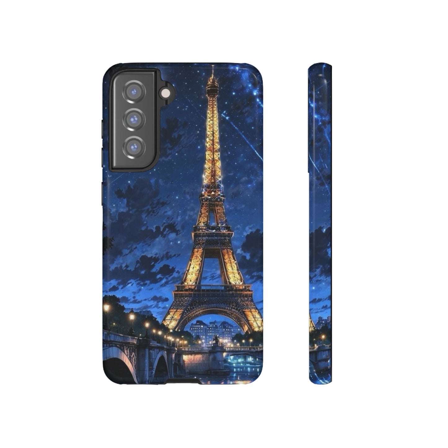 Samsung Galaxy Case - Eiffel Tower Under Starlit Sky Design - BOGO Cases