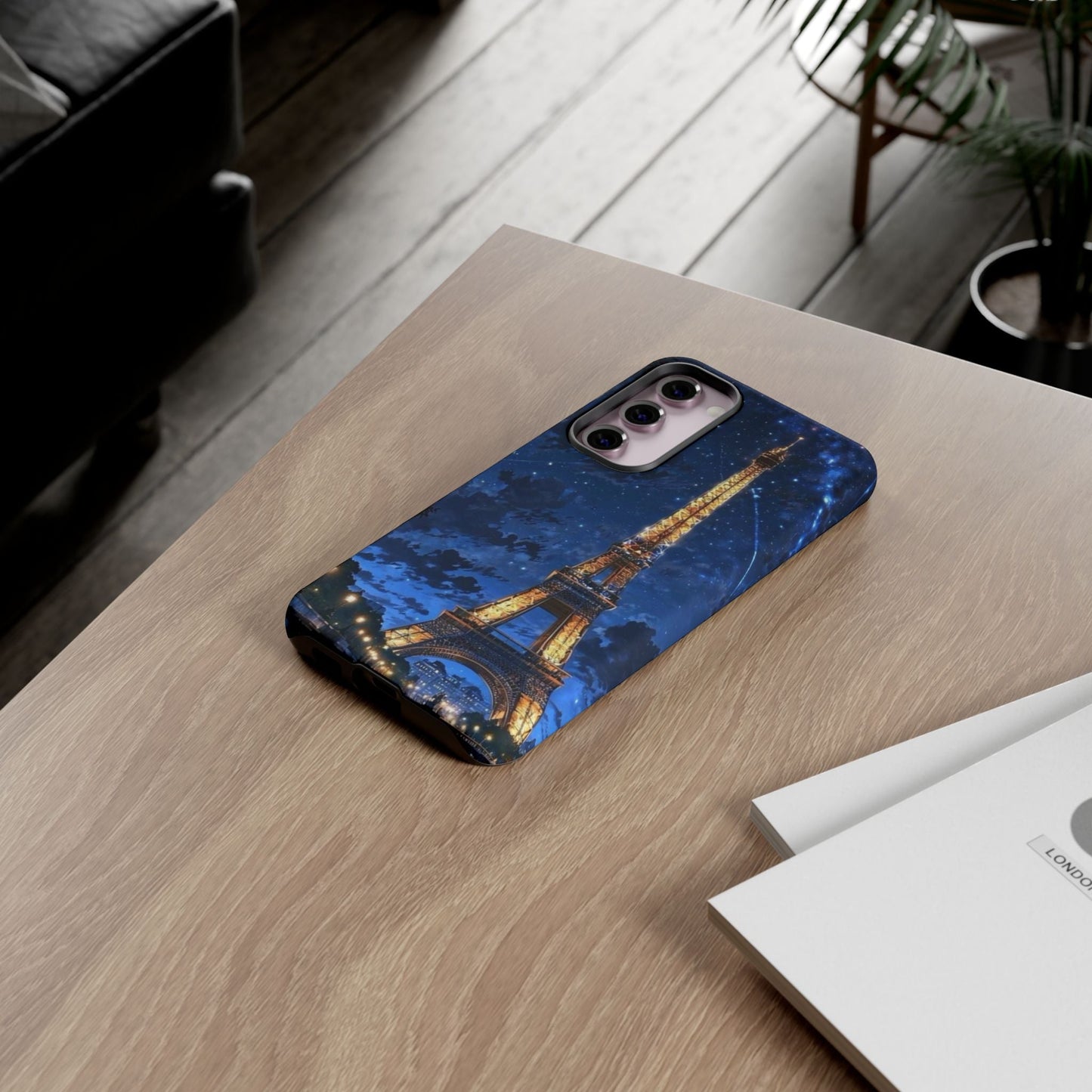 Samsung Galaxy Case - Eiffel Tower Under Starlit Sky Design - BOGO Cases