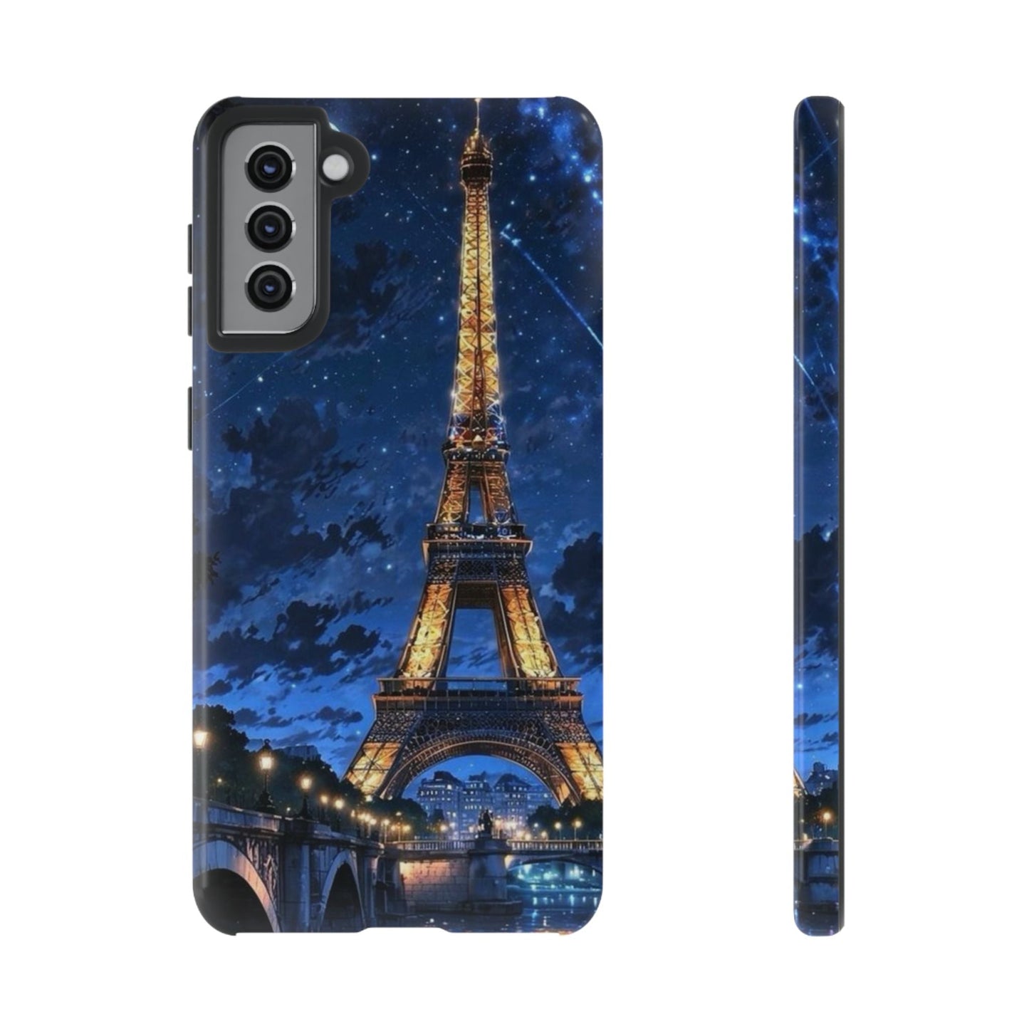Samsung Galaxy Case - Eiffel Tower Under Starlit Sky Design - BOGO Cases