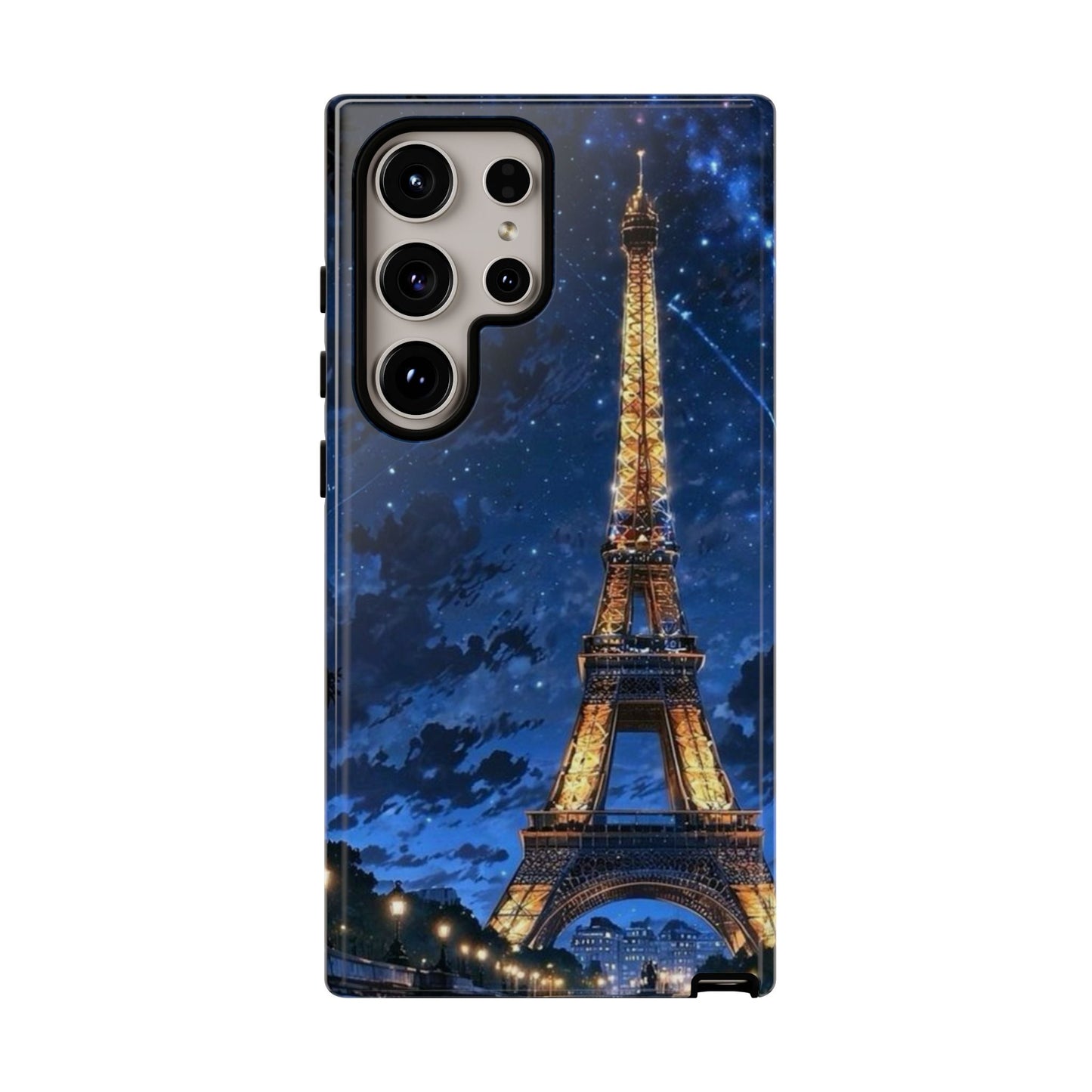 Samsung Galaxy Case - Eiffel Tower Under Starlit Sky Design - BOGO Cases