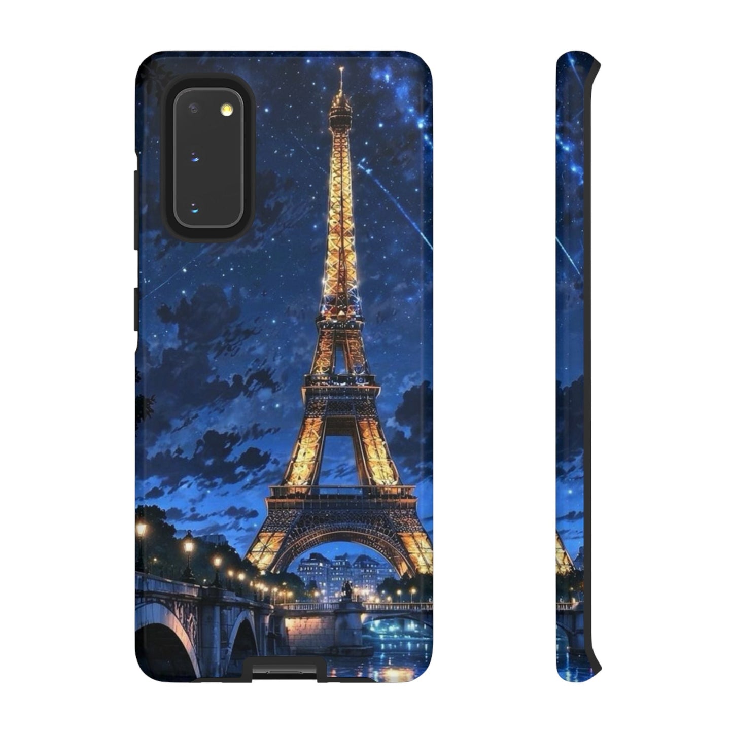 Samsung Galaxy Case - Eiffel Tower Under Starlit Sky Design - BOGO Cases