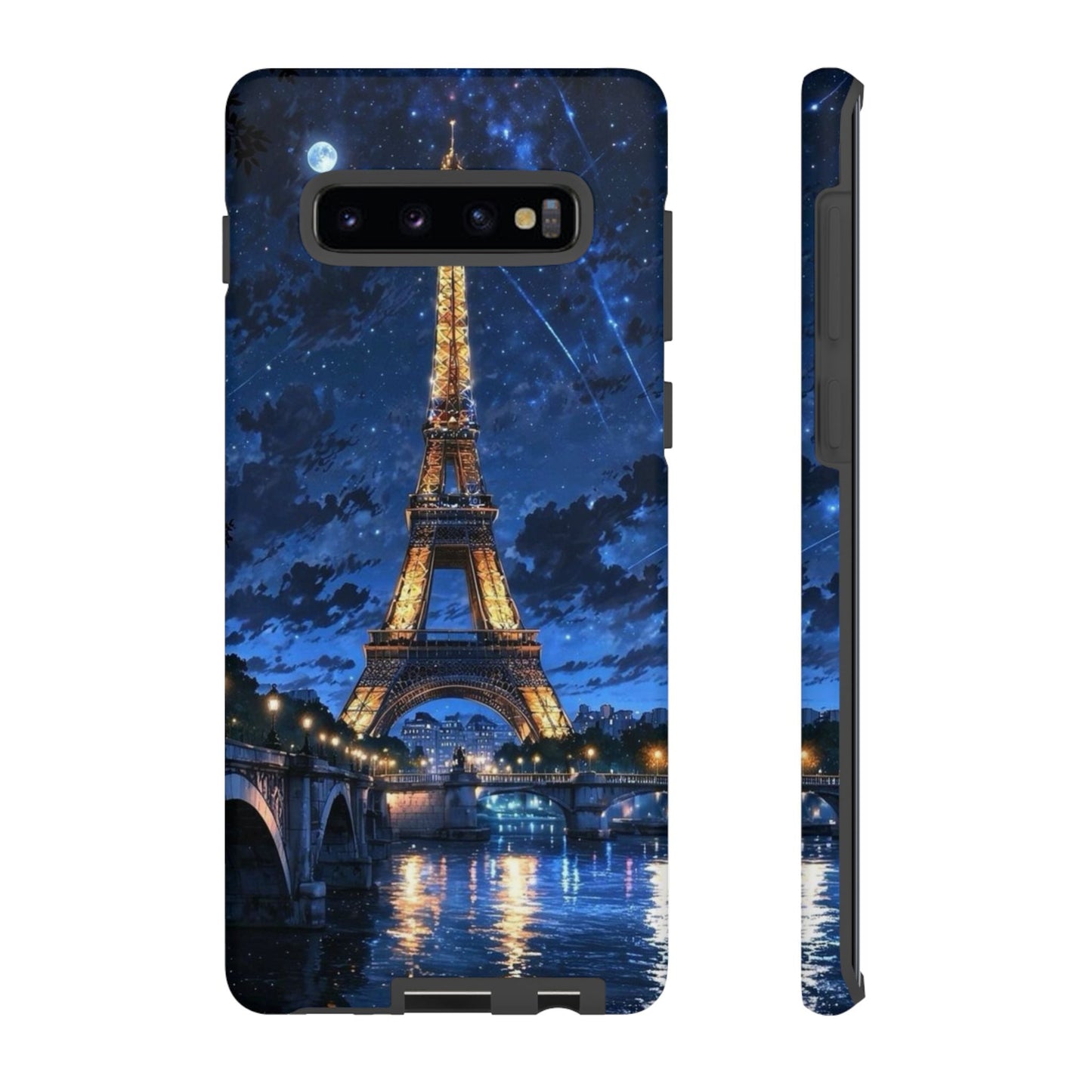 Samsung Galaxy Case - Eiffel Tower Under Starlit Sky Design - BOGO Cases