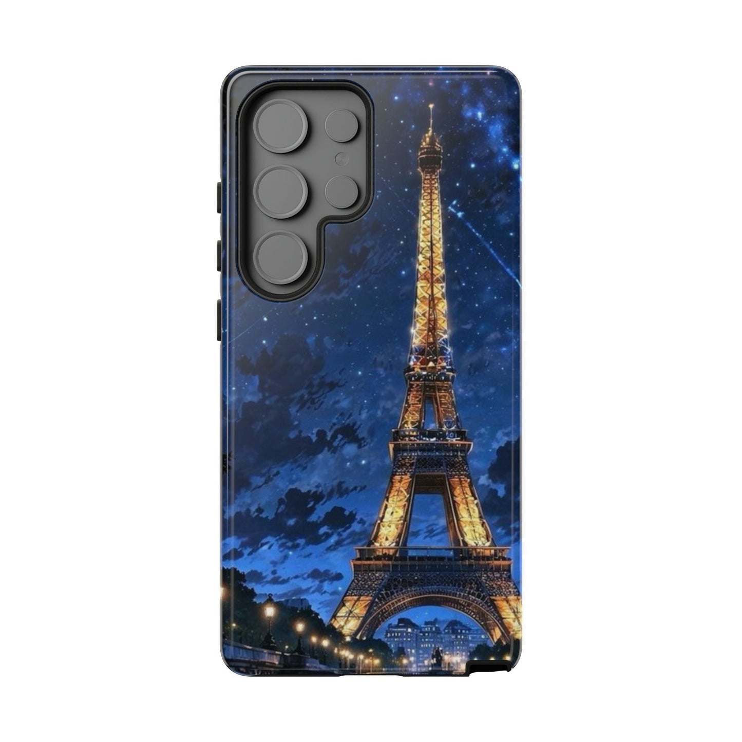 Samsung Galaxy Case - Eiffel Tower Under Starlit Sky Design - BOGO Cases