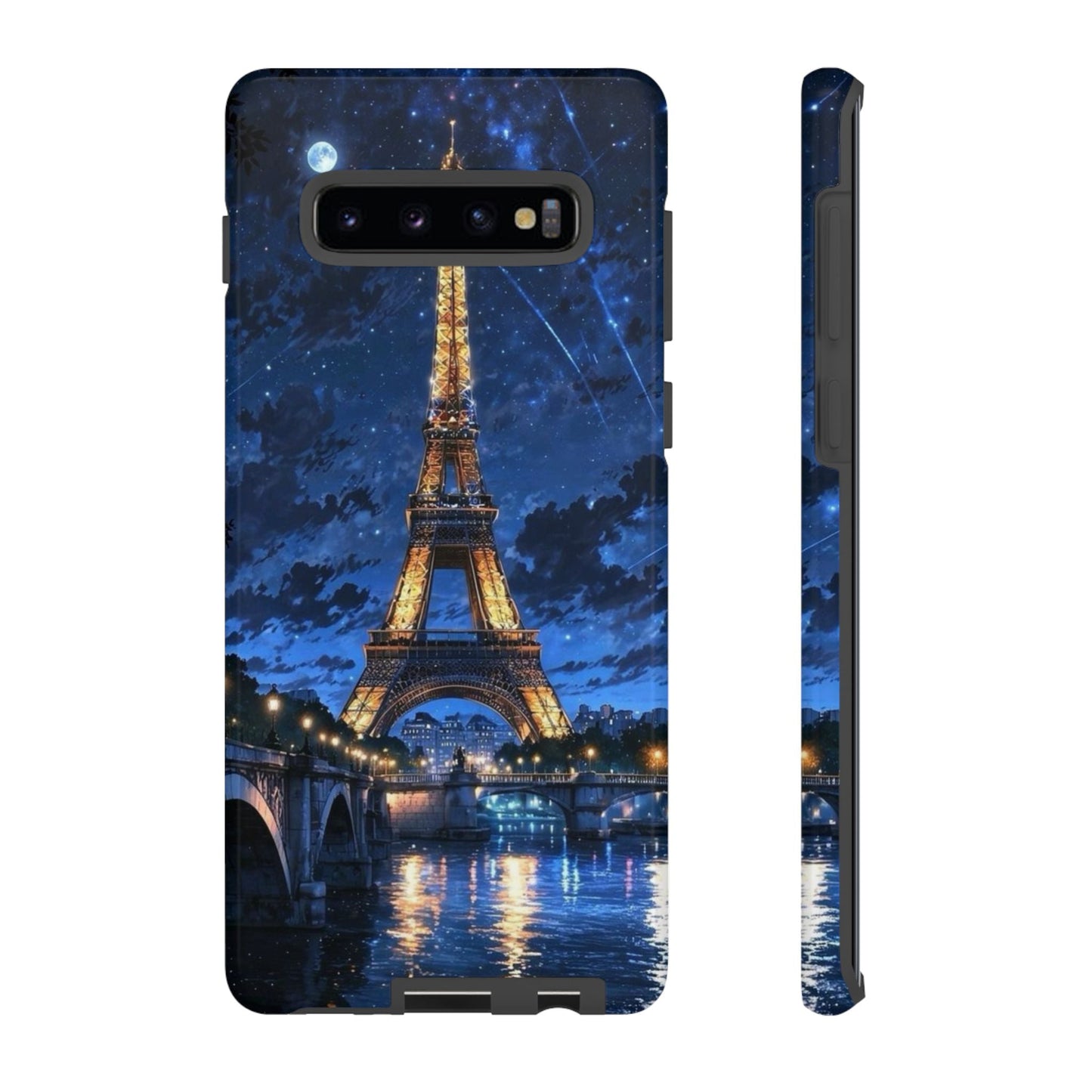 Samsung Galaxy Case - Eiffel Tower Under Starlit Sky Design - BOGO Cases