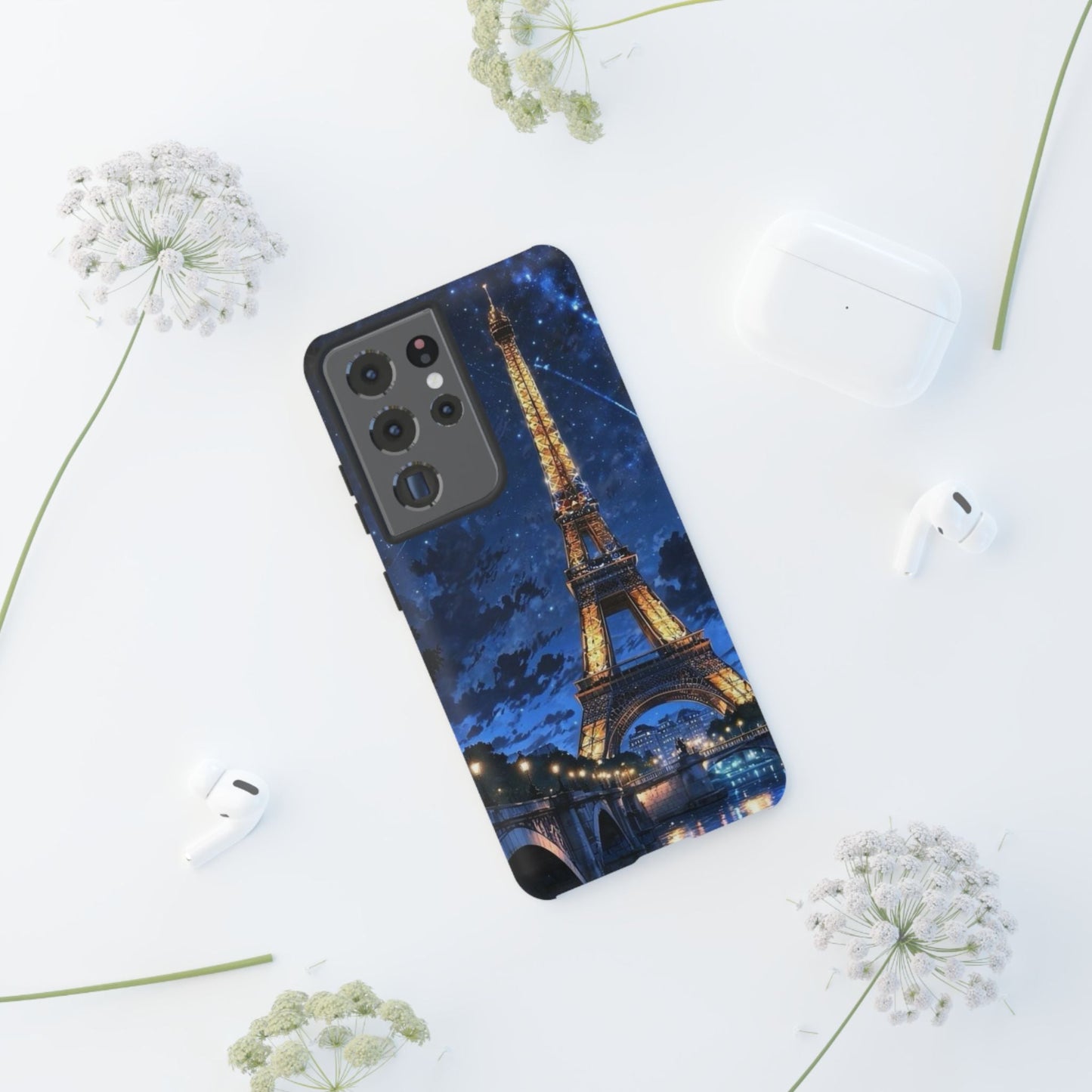 Samsung Galaxy Case - Eiffel Tower Under Starlit Sky Design - BOGO Cases