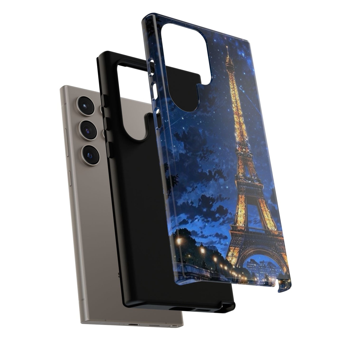 Samsung Galaxy Case - Eiffel Tower Under Starlit Sky Design - BOGO Cases