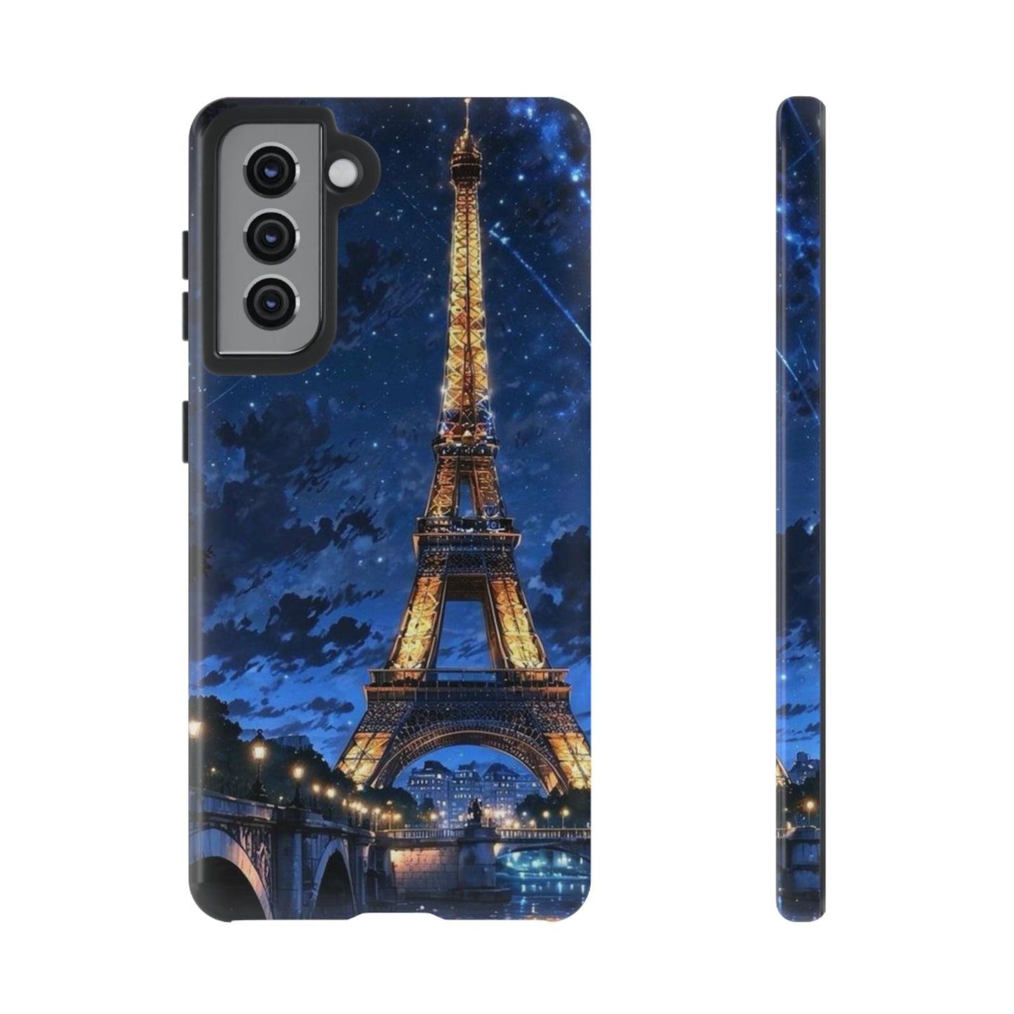 Samsung Galaxy Case - Eiffel Tower Under Starlit Sky Design - BOGO Cases