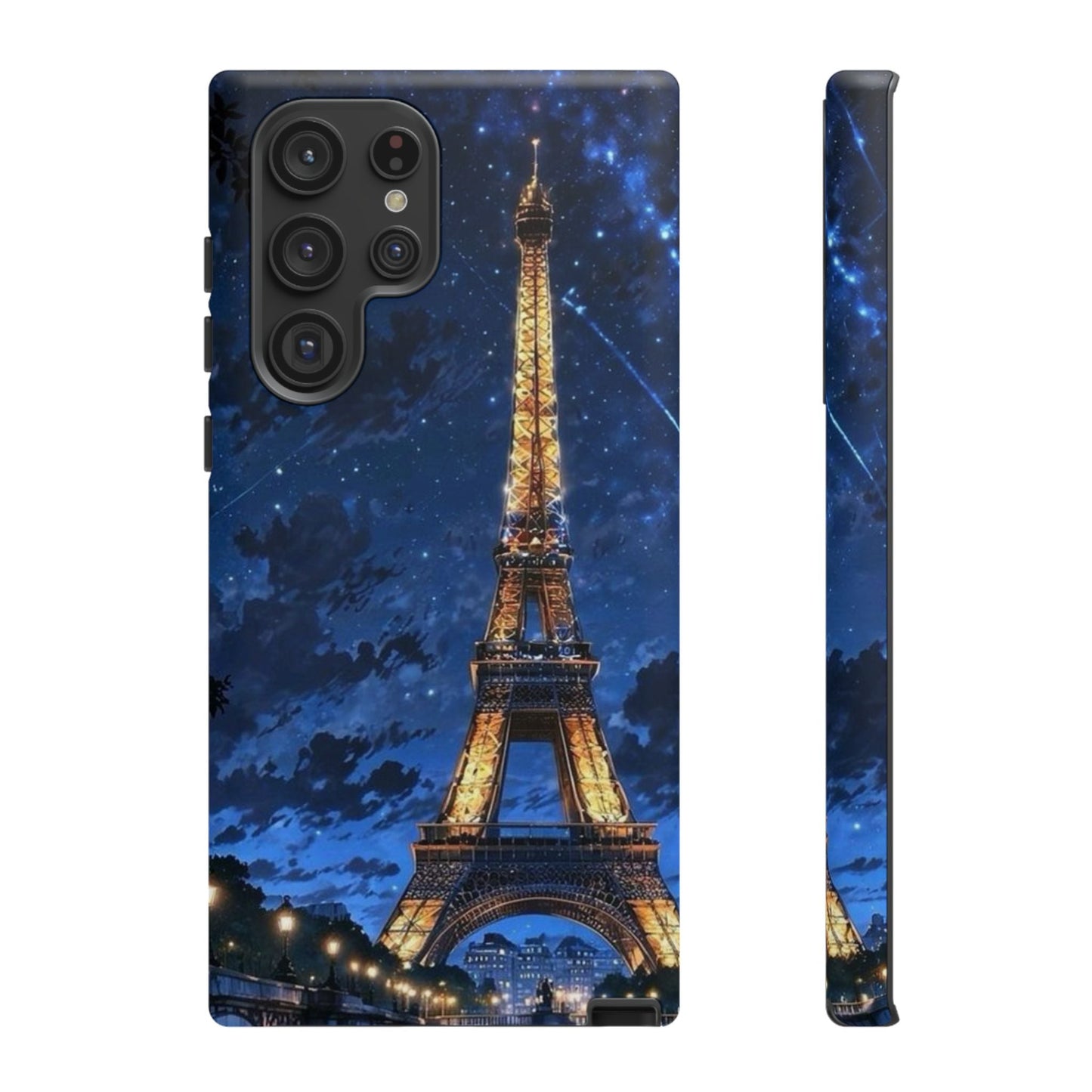 Samsung Galaxy Case - Eiffel Tower Under Starlit Sky Design - BOGO Cases