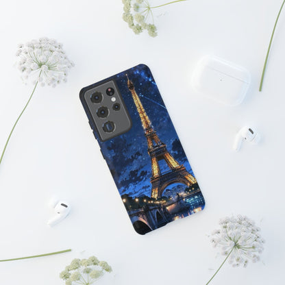 Samsung Galaxy Case - Eiffel Tower Under Starlit Sky Design - BOGO Cases