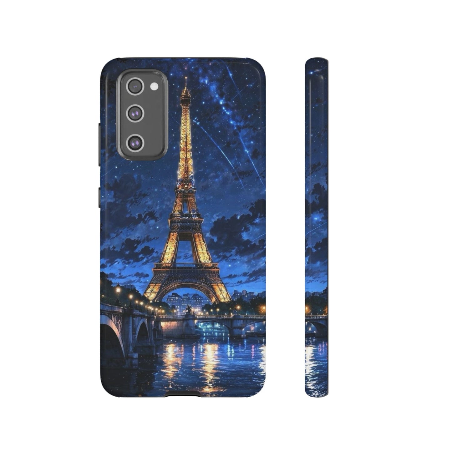 Samsung Galaxy Case - Eiffel Tower Under Starlit Sky Design - BOGO Cases