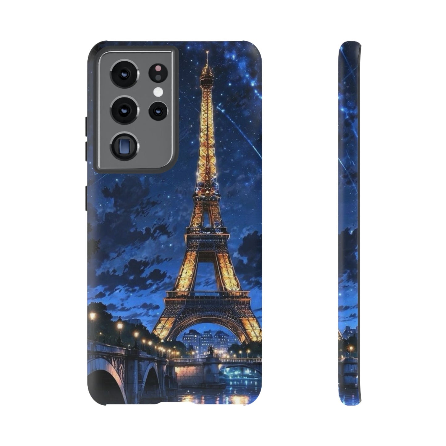 Samsung Galaxy Case - Eiffel Tower Under Starlit Sky Design - BOGO Cases