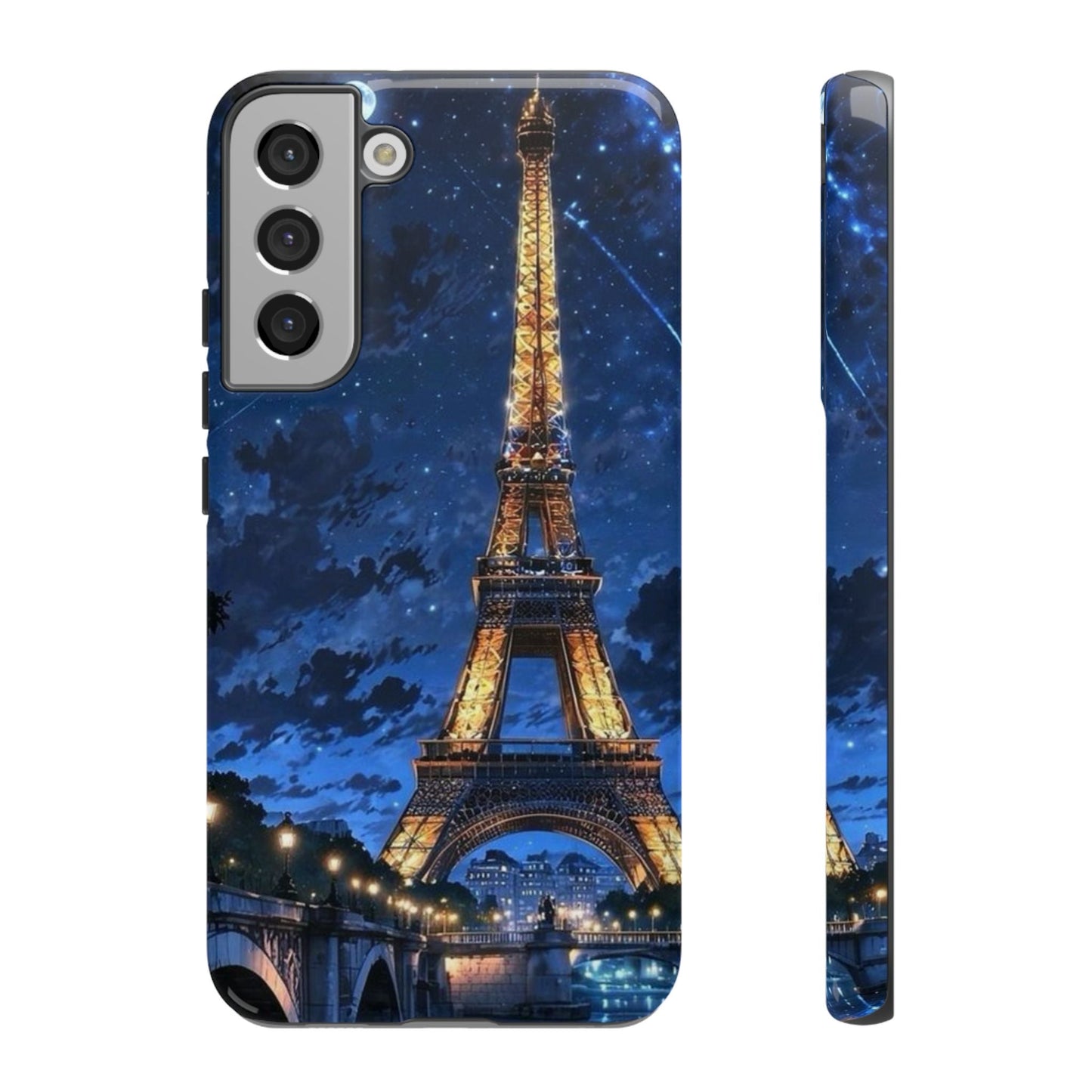 Samsung Galaxy Case - Eiffel Tower Under Starlit Sky Design - BOGO Cases