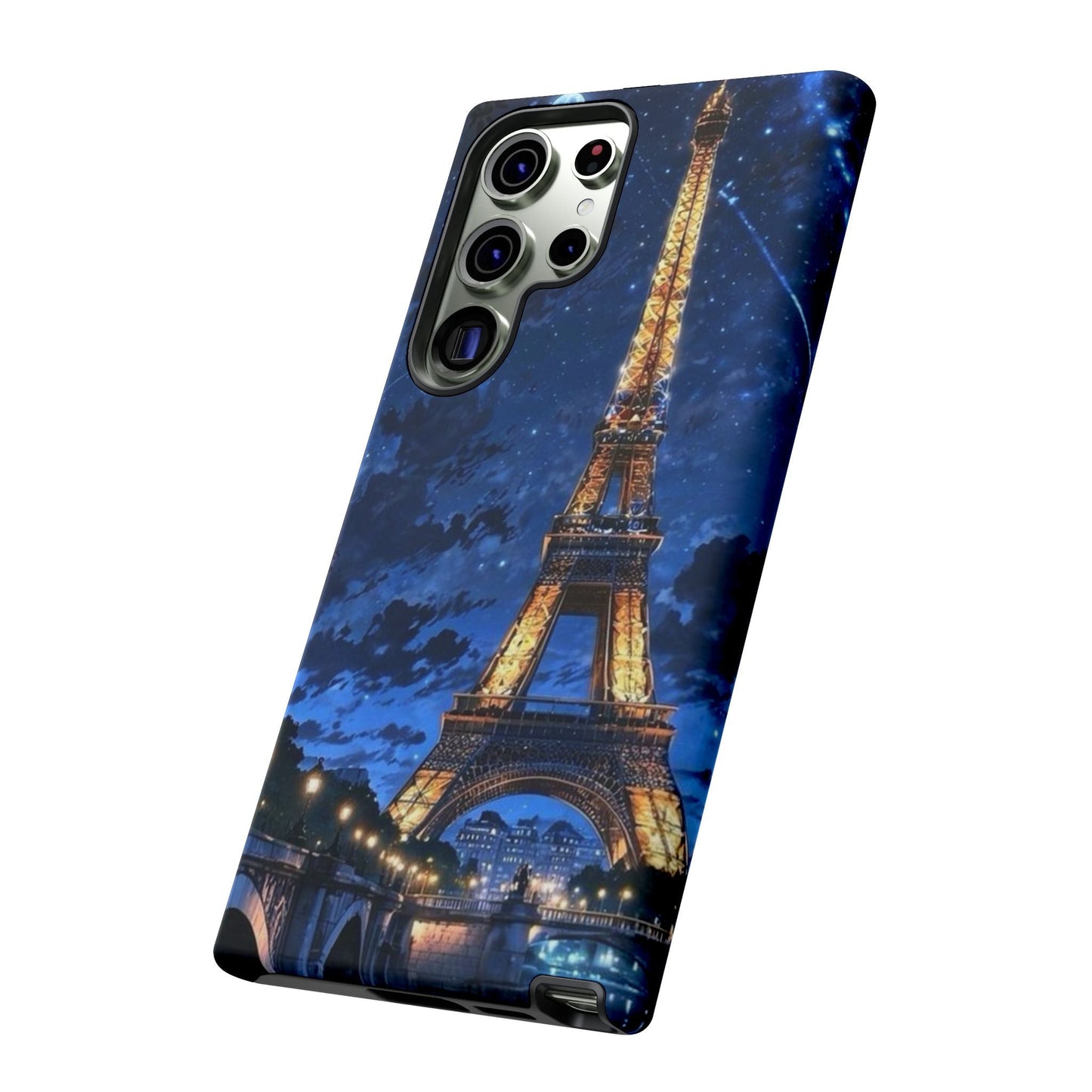 Samsung Galaxy Case - Eiffel Tower Under Starlit Sky Design - BOGO Cases