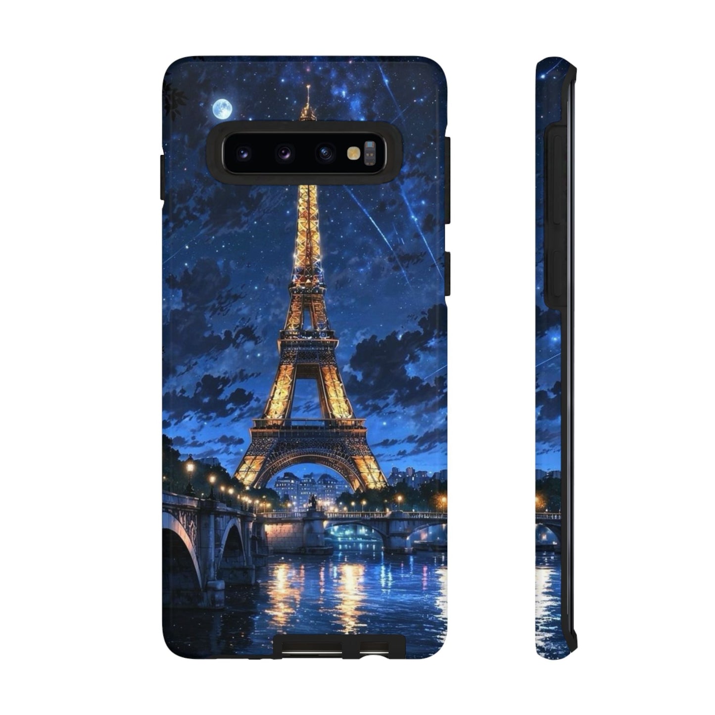 Samsung Galaxy Case - Eiffel Tower Under Starlit Sky Design - BOGO Cases