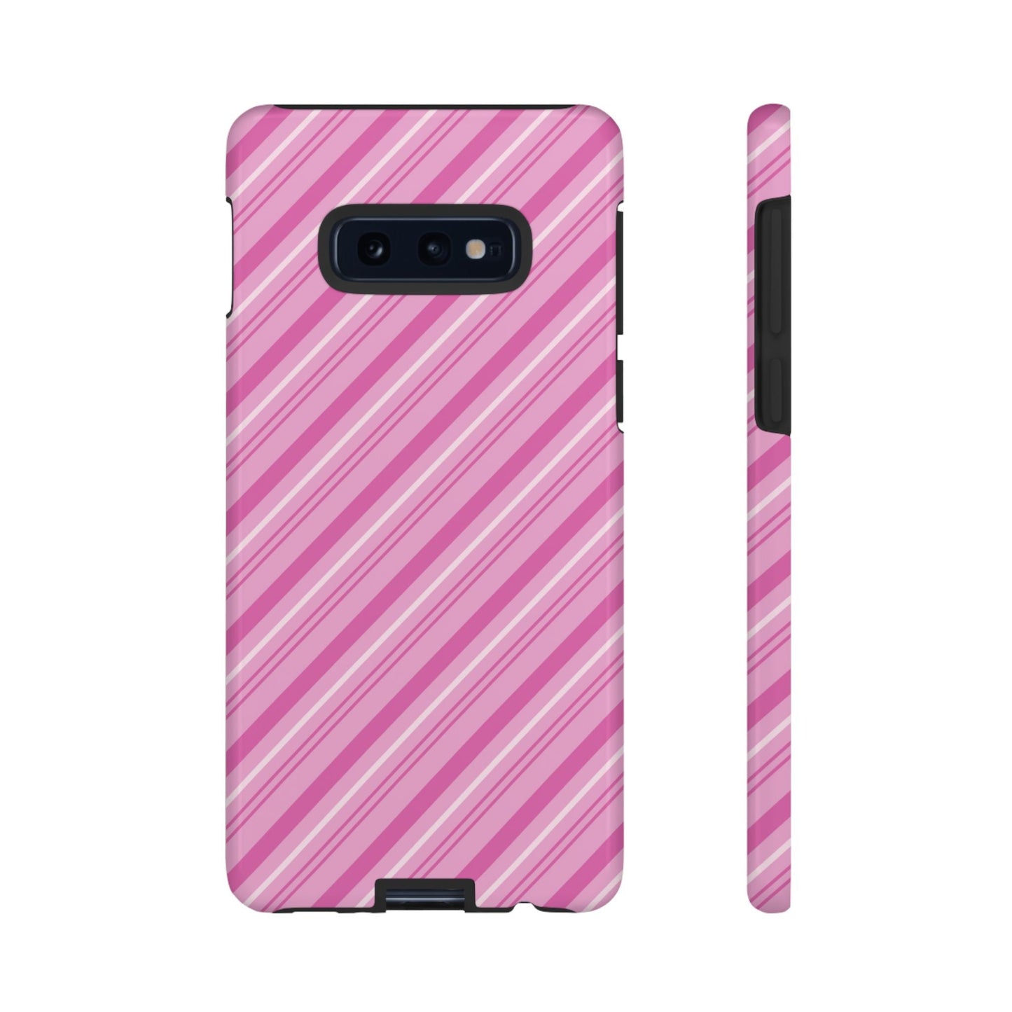Samsung Galaxy Case - Pretty in Pink Stripes Design - BOGO Cases
