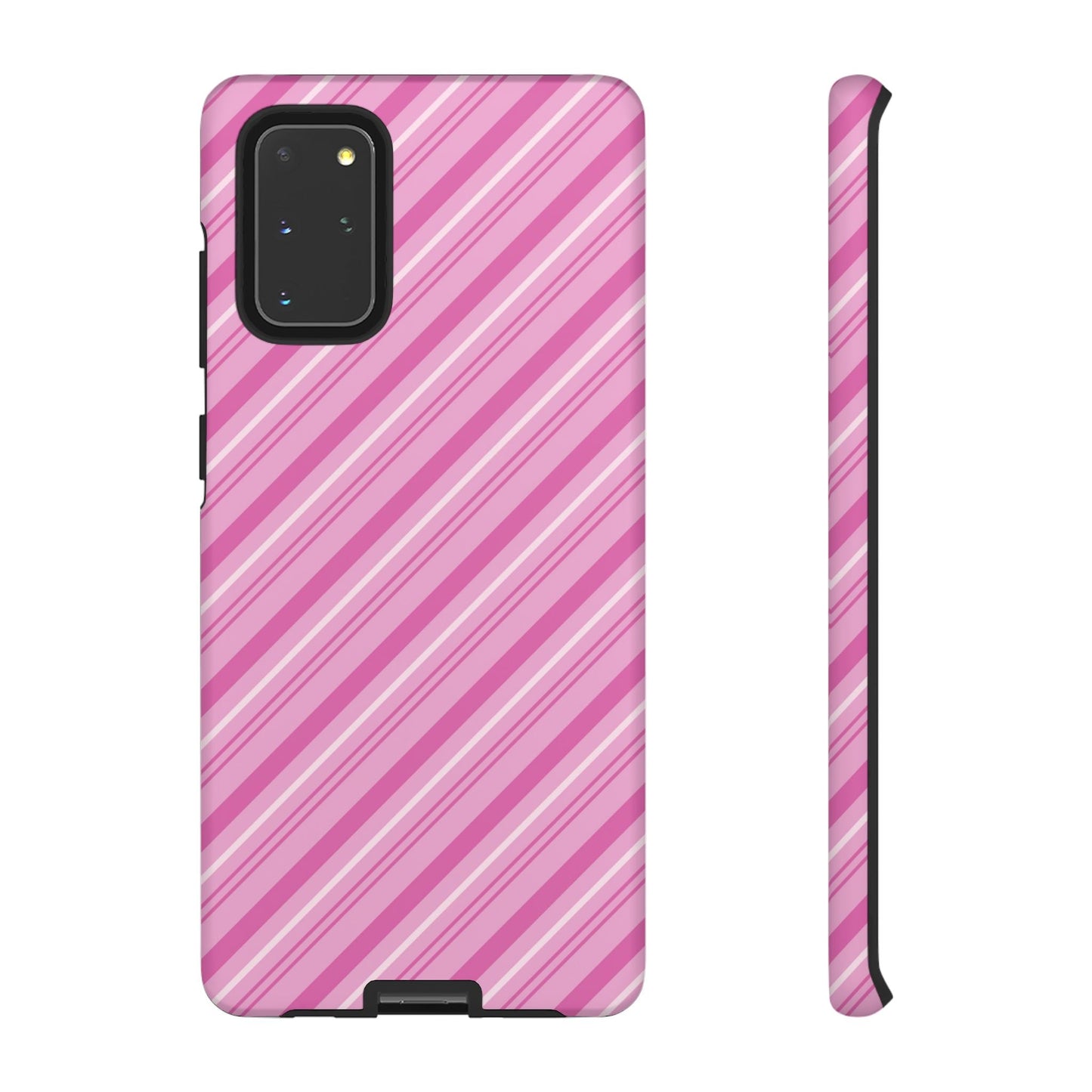 Samsung Galaxy Case - Pretty in Pink Stripes Design - BOGO Cases