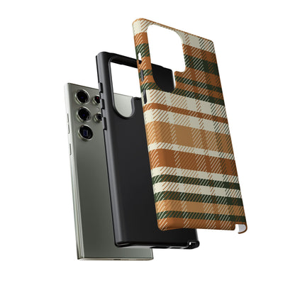 Samsung Galaxy Case - Pumpkin Spice Plaid Design - BOGO Cases