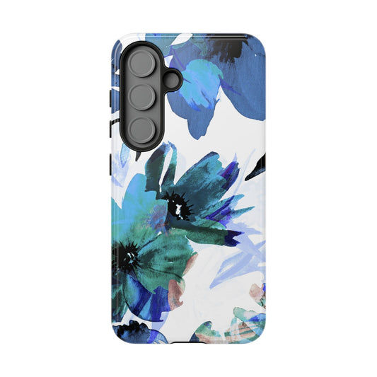 Samsung Galaxy Case – Serene Blue Blossom - BOGO Cases