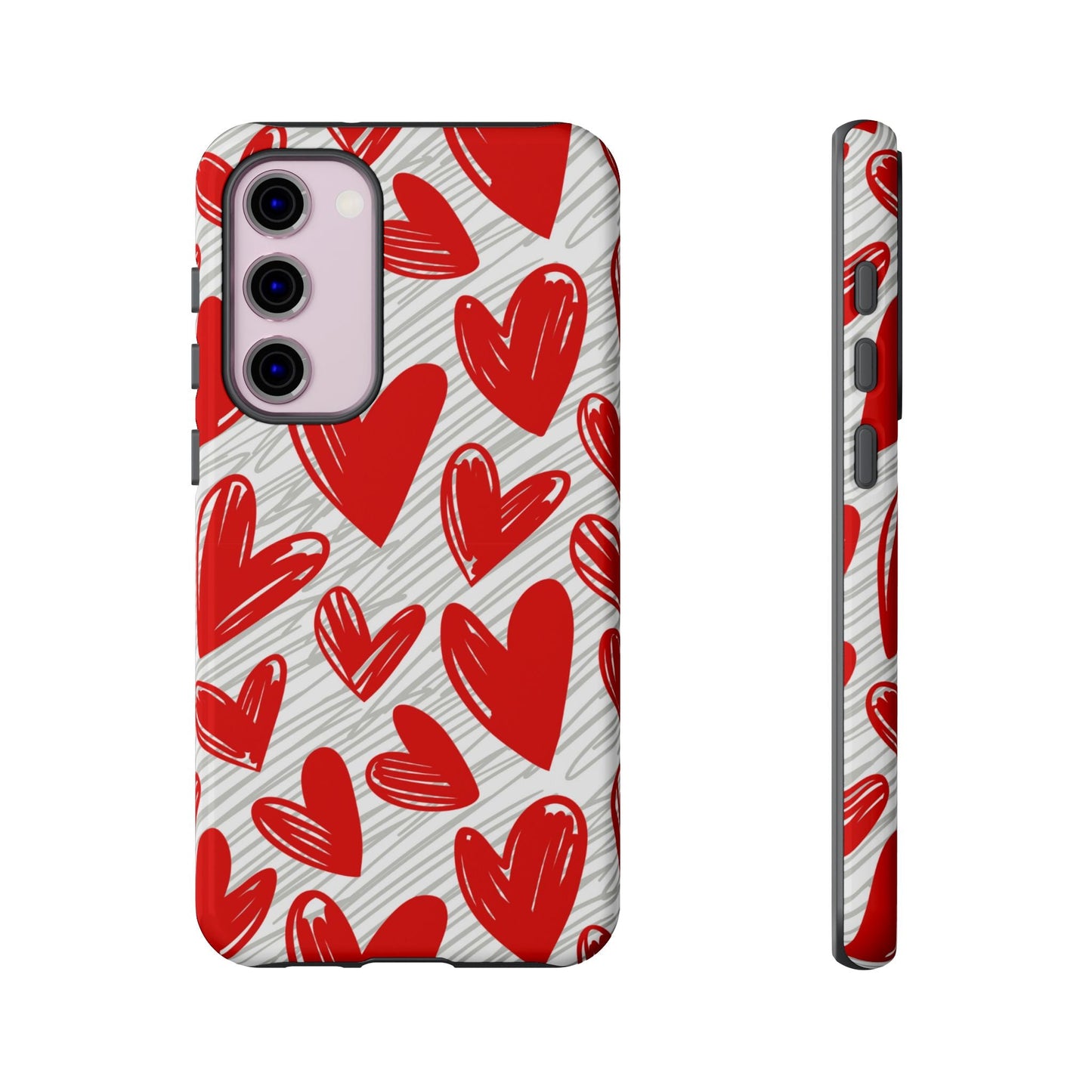 Samsung Galaxy Case: Whimsical Heart Doodle - BOGO Cases