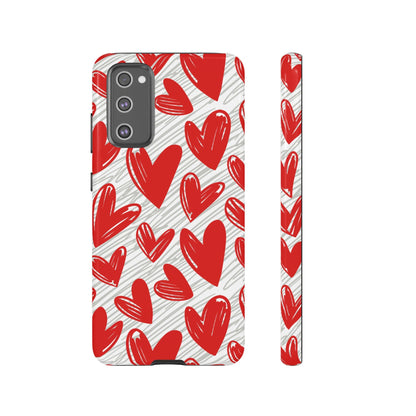 Samsung Galaxy Case: Whimsical Heart Doodle - BOGO Cases