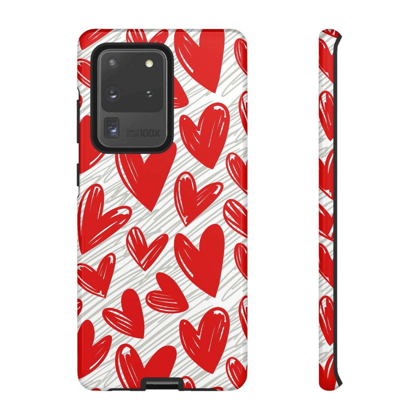 Samsung Galaxy Case: Whimsical Heart Doodle - BOGO Cases
