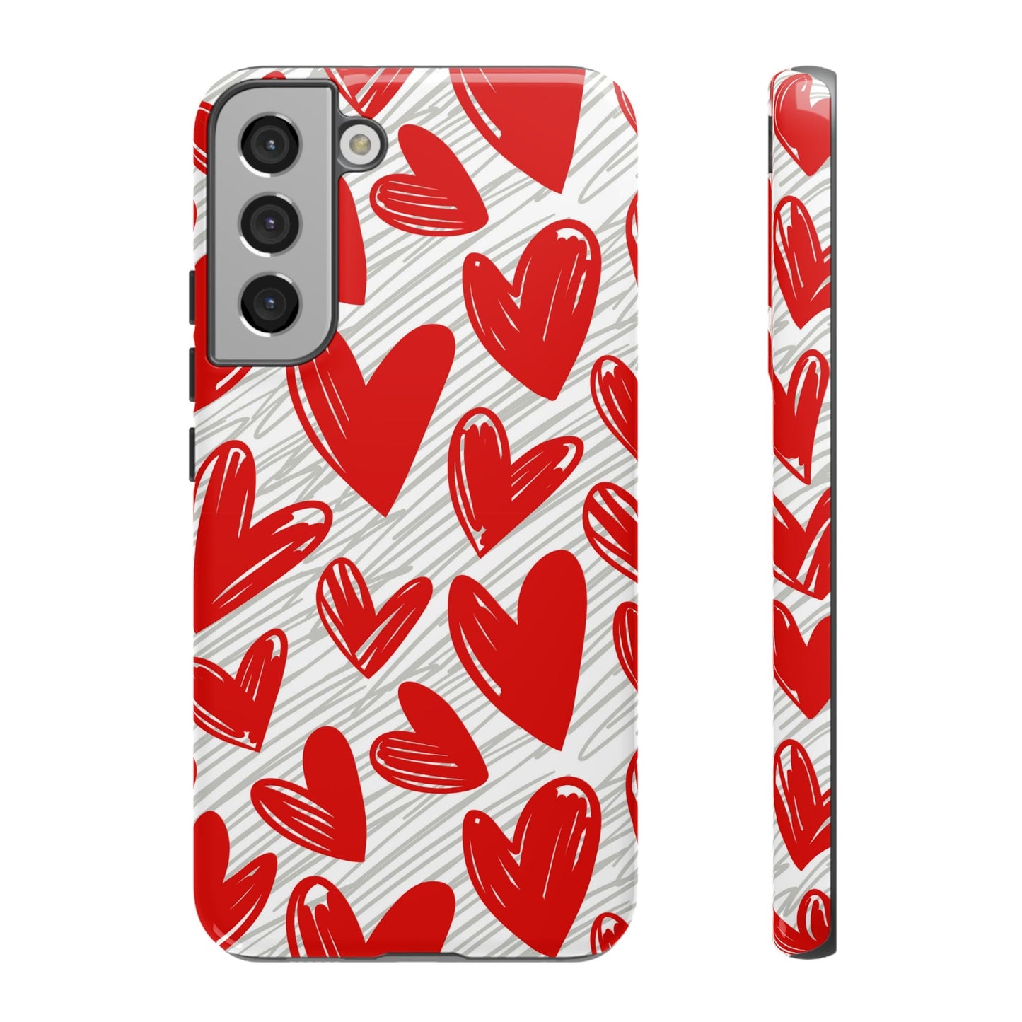 Samsung Galaxy Case: Whimsical Heart Doodle - BOGO Cases
