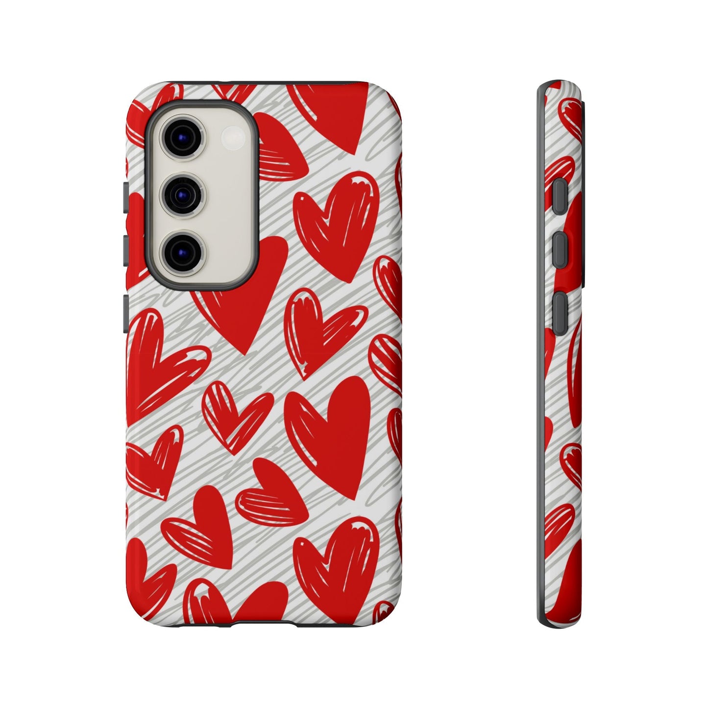 Samsung Galaxy Case: Whimsical Heart Doodle - BOGO Cases