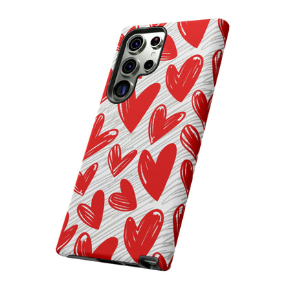 Samsung Galaxy Case: Whimsical Heart Doodle - BOGO Cases
