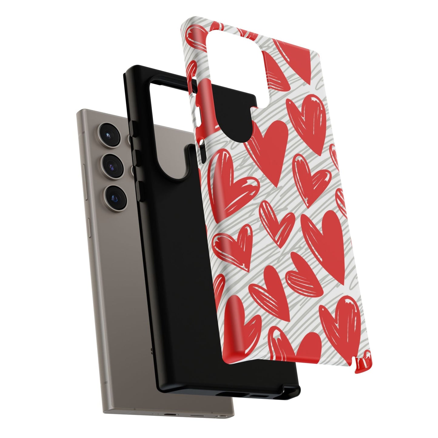 Samsung Galaxy Case: Whimsical Heart Doodle - BOGO Cases