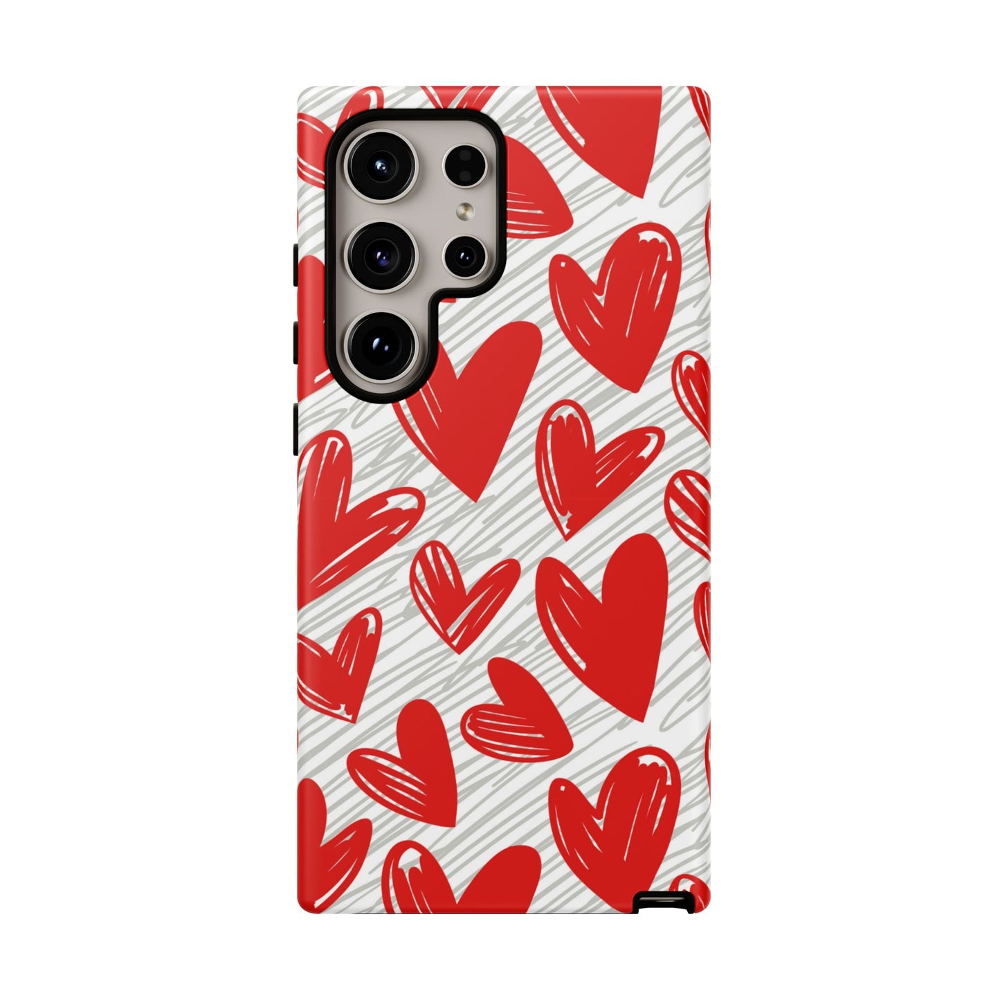 Samsung Galaxy Case: Whimsical Heart Doodle - BOGO Cases