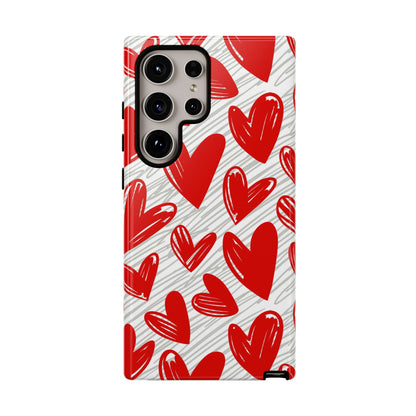 Samsung Galaxy Case: Whimsical Heart Doodle - BOGO Cases