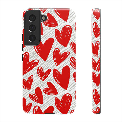 Samsung Galaxy Case: Whimsical Heart Doodle - BOGO Cases