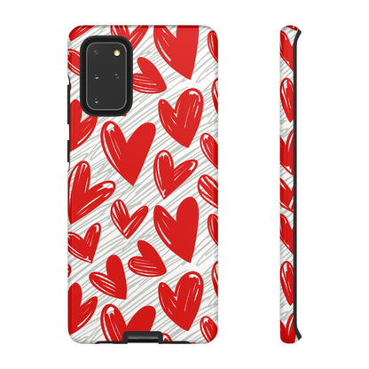 Samsung Galaxy Case: Whimsical Heart Doodle - BOGO Cases