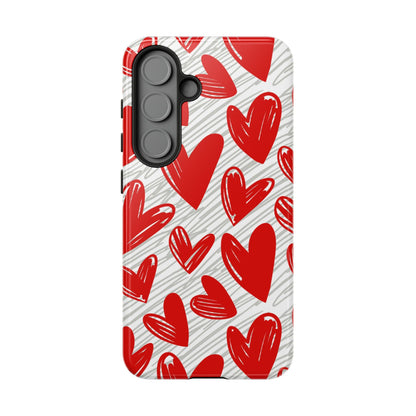 Samsung Galaxy Case: Whimsical Heart Doodle - BOGO Cases